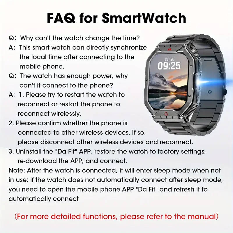 2.1-Inch Ultra-Clear Large-Screen Smart Watch 650Mah Battery Life Magnetic Charging Hundreds