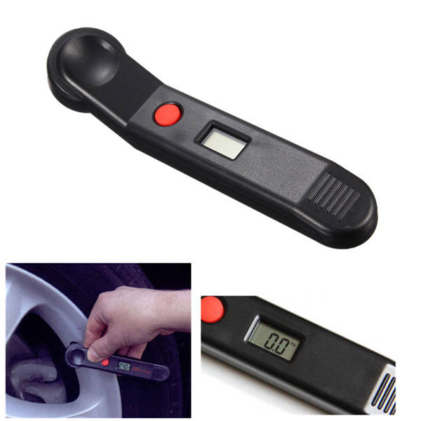Tyre Tester Portable Monitoring Tool LCD Digital Tire Air Pressure Gauge Wheel - Perfect Timing