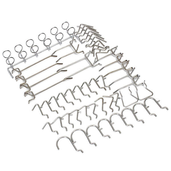 50Pcs Pegboard Display Hooks Assortment Kit  Store Organizing Tools