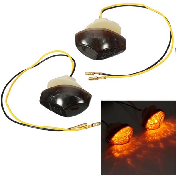 Smoke LED Amber Turn Signal Blinker Light For Honda CBR 600 RR 2003-2012 2011
