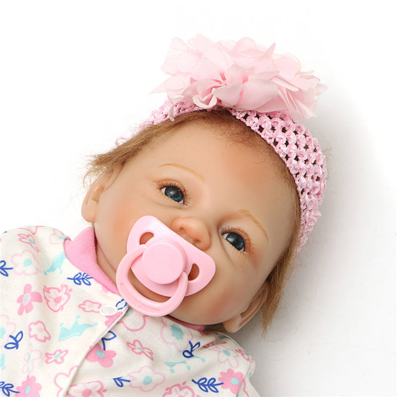22" 55cm Lifelike Newborn Silicone Vinyl Reborn Baby Doll Handmade Reborn Dolls