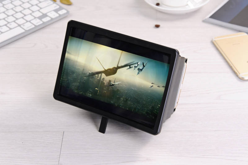 F2 Foldable Curve Screen Enlarge Screen Magnifer Phone Holder Stand