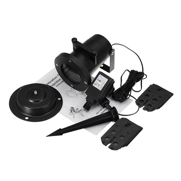 ARILUX 16 Patterns 8W Remote Christmas Stage Light Projector Waterproof Spotlight Halloween Party