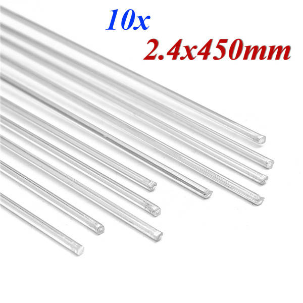 10pcs 2.4mm x 450mm Aluminium Low Temperature Welding Brazing Rods Aluminium Welding Wire