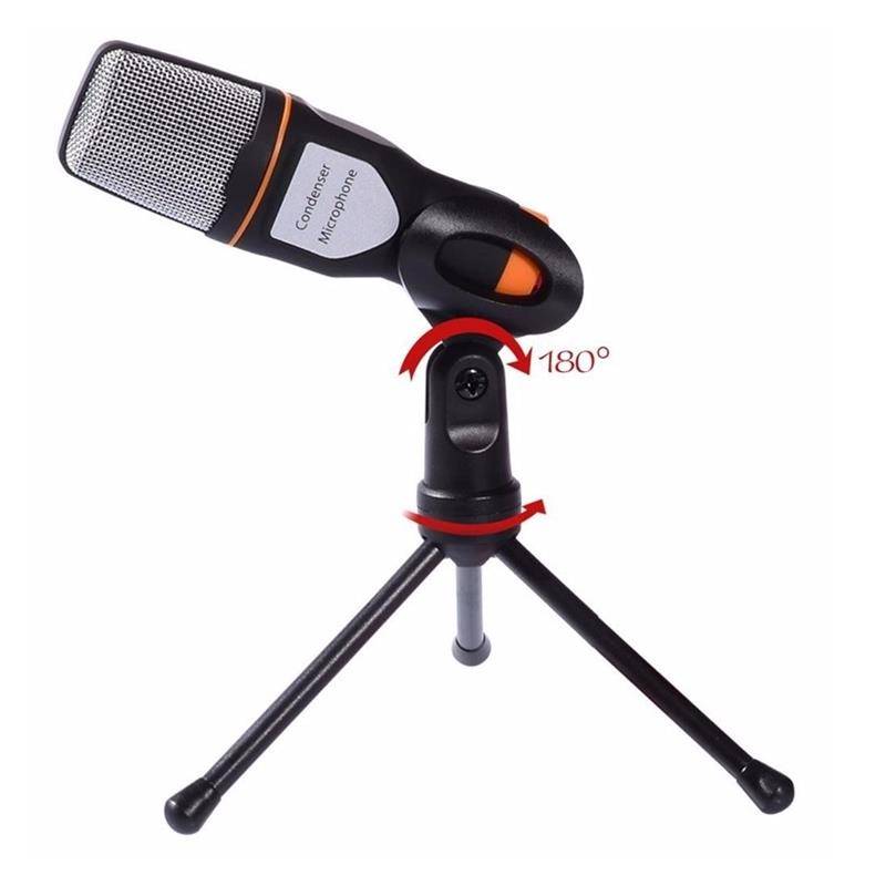 Universal Noise Cancelling HD 3.5mm Microphone with Tripod Stand for Xiaomi iPhone Samsung PC Laptop