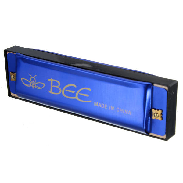 BEE 10 Holes 40 Tone C Key Harmonica Mouth Organ Musical Instrument Gift Toy 