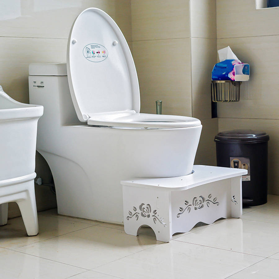 Nonslip Bathroom Squatty Toilet Stool Footstep Bathroom Potty Squat Aid Constipation Piles Relief