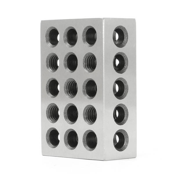 2pcs 1x2x3 Inch Blocks 23 Holes Parallel Clamping Block Milling Tool Precision 0.0001 Inch