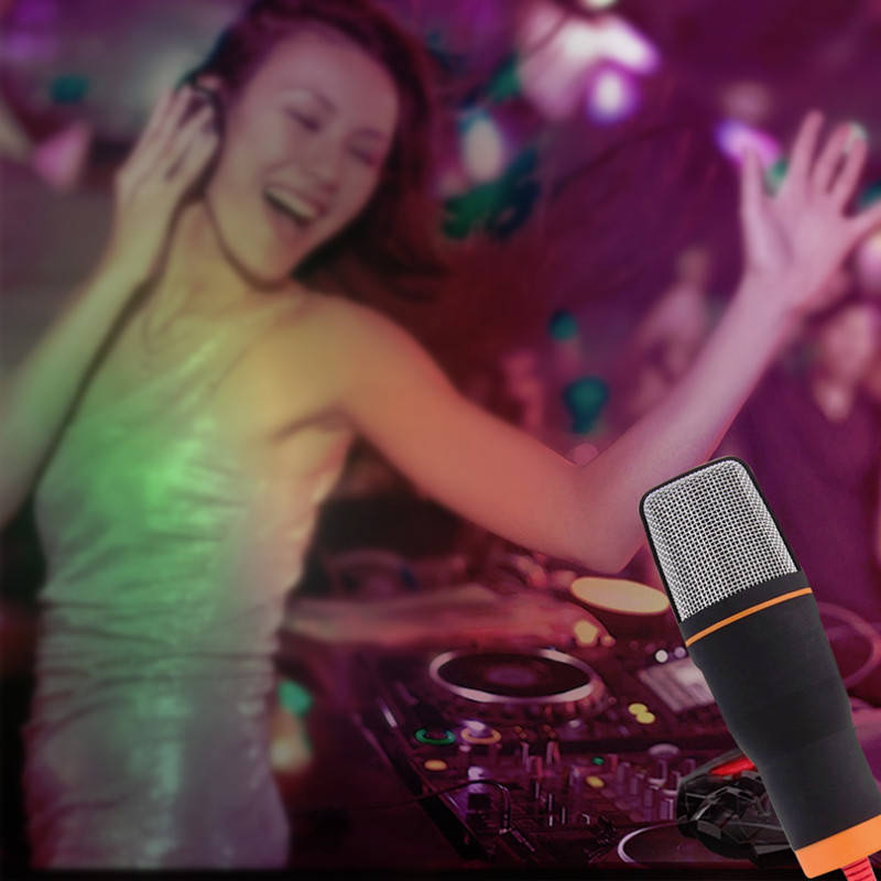 Universal Noise Cancelling HD 3.5mm Microphone with Tripod Stand for Xiaomi iPhone Samsung PC Laptop