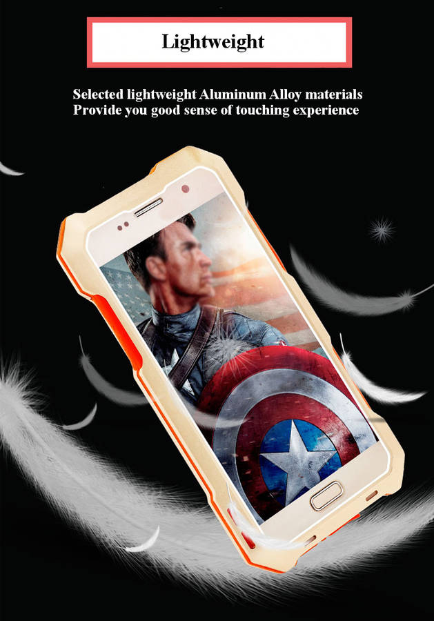 Shockproof Dirt-proof Waterproof Case Cover With Three Camera Lens for Samsung Galaxy S7 Edge G9350