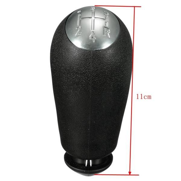 Black Leather Gear Knob Shifter For RENAULT CLIO MK3 3 III MEGANE MK2 SCENIC MK2