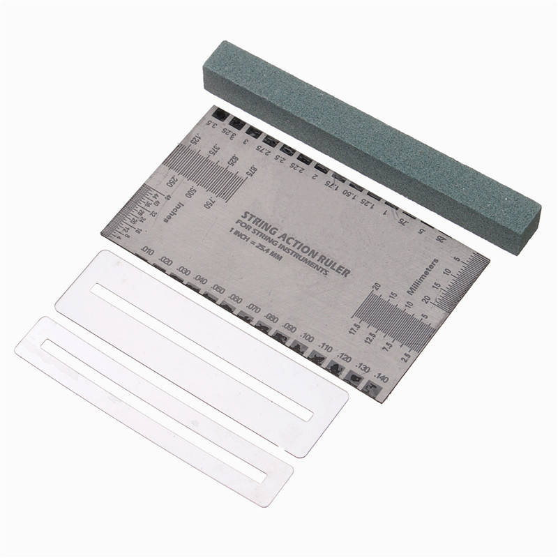 Guitar String Action Ruler Fret Protector Guards Sanding Polish Luthier Tool