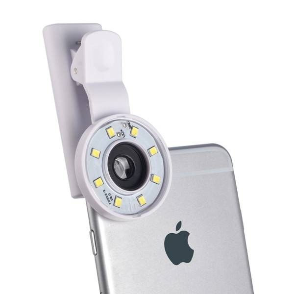 Selfie Fill Light Portable Round Ring Spot Lightt Clip Phone Flash LED Night Flashight for Smartphon