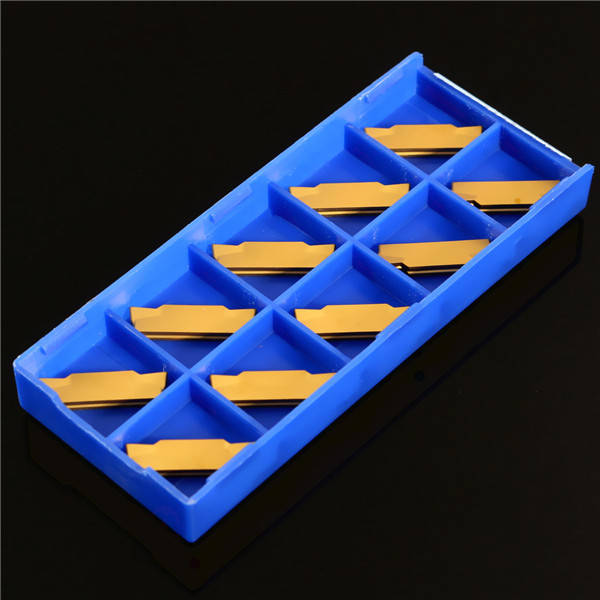 10pcs MGMN300-M Carbide Inserts 3mm Width for MGEHR/MGIVR Grooving Cut-Off Tool