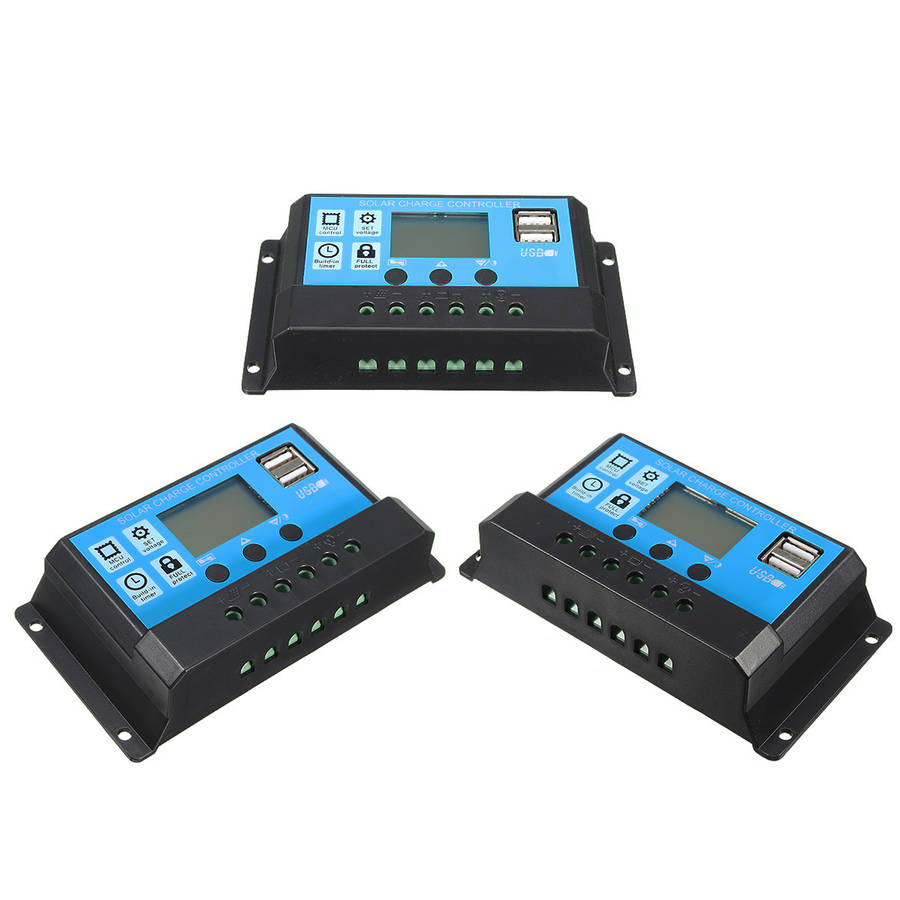 PMW 10/20/30A 12/24V LCD Solar Charge Controller