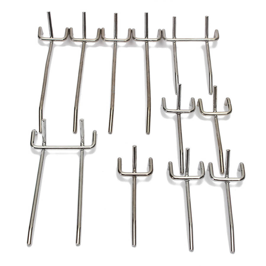 50Pcs Pegboard Display Hooks Assortment Kit Store Organizing Tools