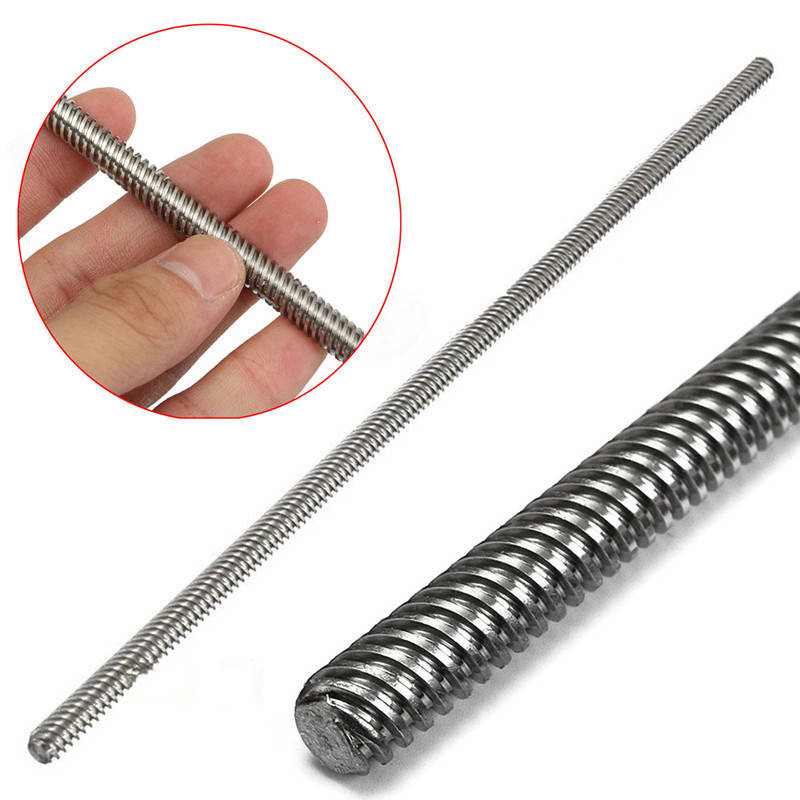 T8 8mm 1000mm Stainless Steel  Trapezoidal Lead Screw For 3D Printer