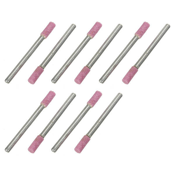 10pcs 3mm Shank Abrasive Mounted Grind Stones Rotary Tool for Dremel