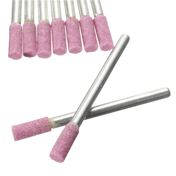 10pcs 3mm Shank Abrasive Mounted Grind Stones Rotary Tool for Dremel