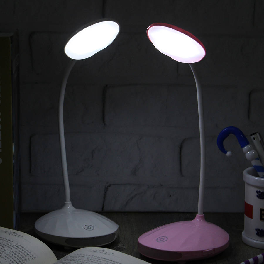 Adjustable Rechargeable Dimmable Touch Sensor LED Reading Night Table Light Desk Lamp
