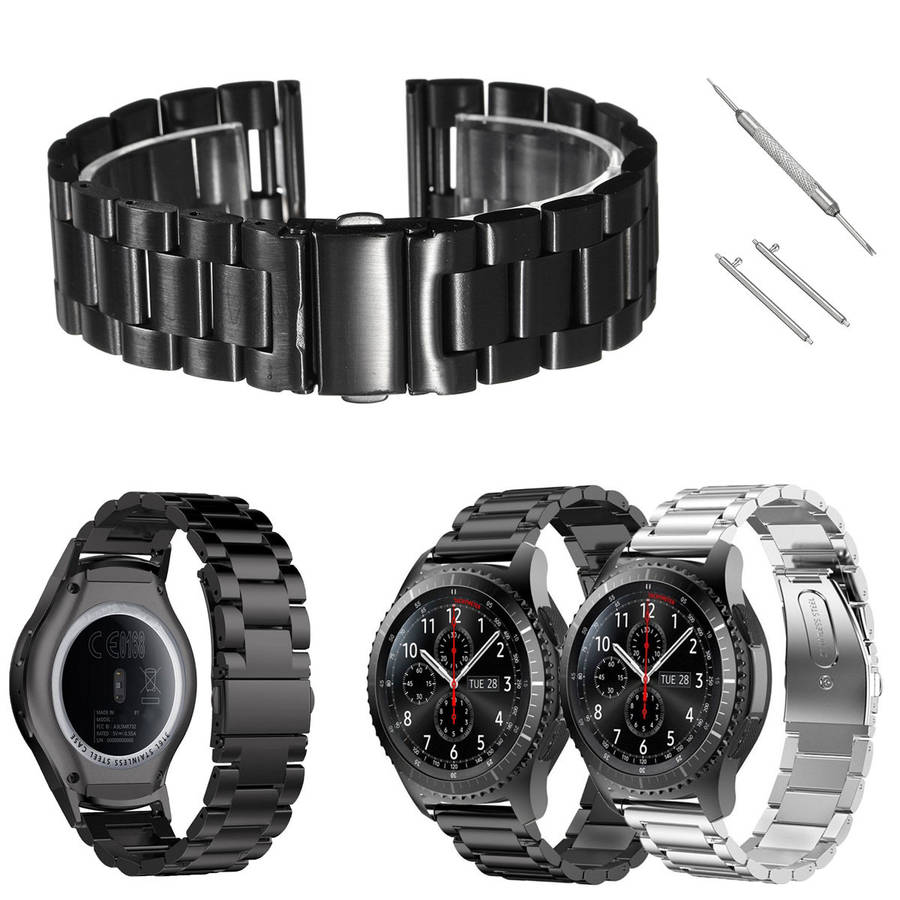Stainless Steel Wrist Strap Watch Band 22mm with Tools For Samsung Gear S3 : Perfect Timing