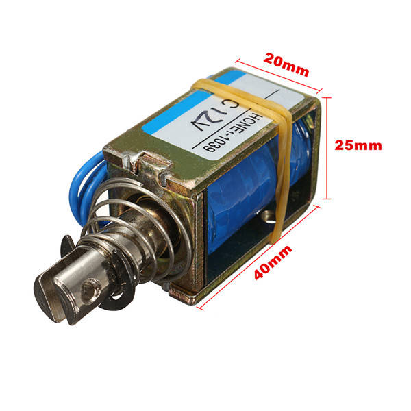 12V 500mA 10mm Electromagnet Solenoid Actuator