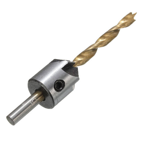 7pcs 3-10mm 5 Flute HSS Countersink Drill Bit