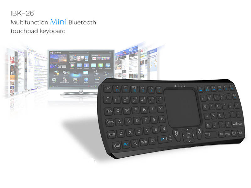Seenda IBK-26 3 in 1 Mini Portable Mouse Touchpad Wireless Bluetooth Keyboard for Android ISO Window