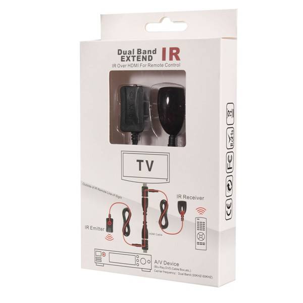 IR Extender Over HD Multimedia Interface Remote Control Adapters Receiver Transmitter Cable Kit