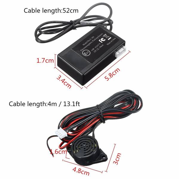 Car Electromagnetic Parking Reversing Reverse Backup Radar Sensor DC 12V
