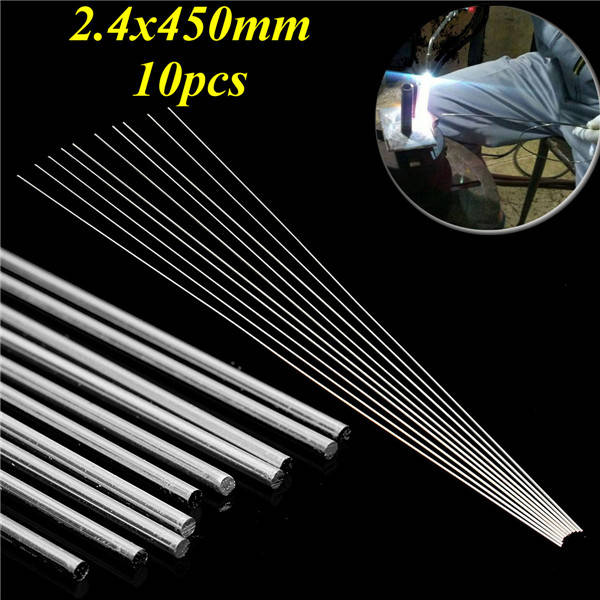 10pcs 2.4mm x 450mm Aluminium Low Temperature Welding Brazing Rods Aluminium Welding Wire