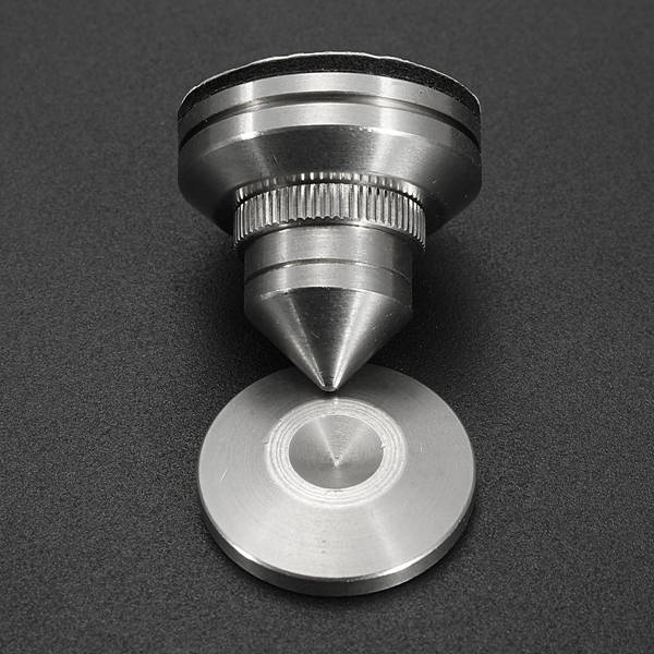 4PCS Stainless Steel Speaker Isolation Spikes AMP CD Stand with Base