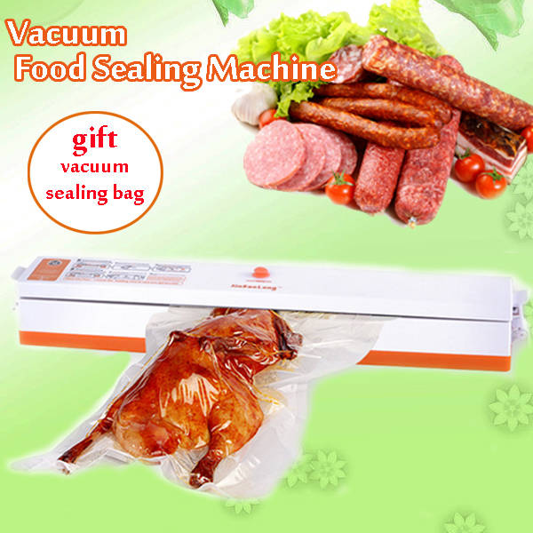 220V Electric Automatic Vacuum Seal Ring Machine Sealer Vacuum Food Bag Sealer Packaging Machine