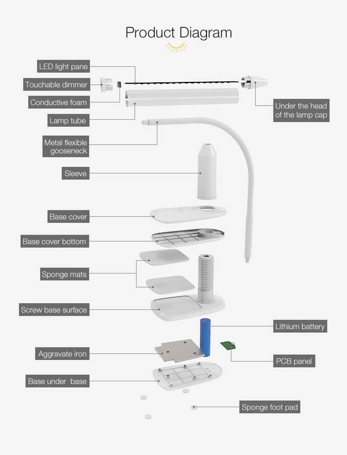 ARILUX Clamp Table Light