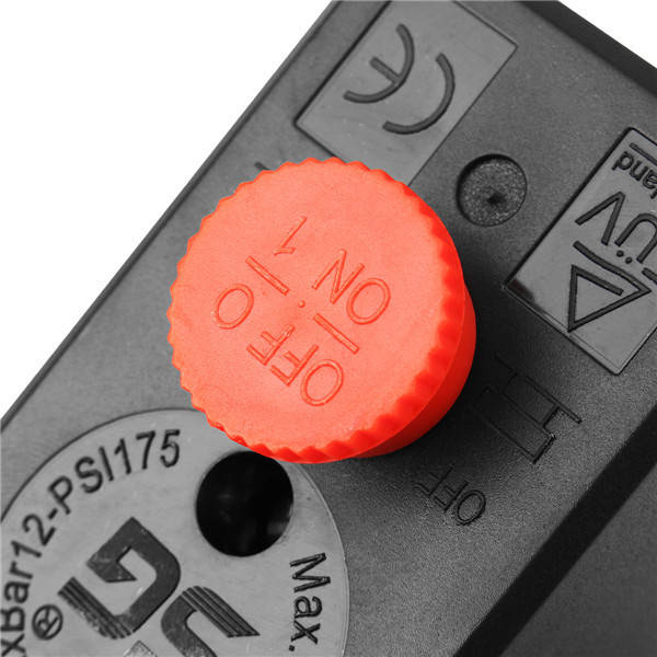 90-120PSI Air Compressor Pressure Switch Control Valve Manifold Regulator Gauge