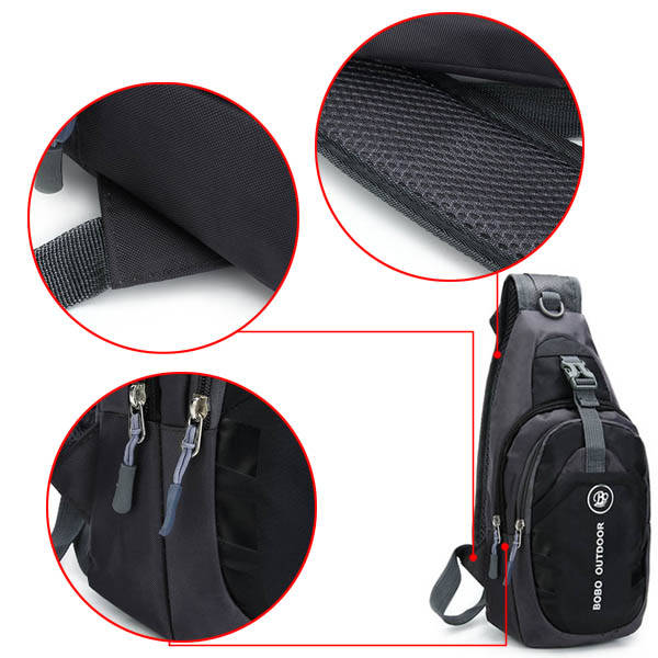 Men Women, Waterproof Sport Chest, Pouch Shoulder Crossbody Bag 