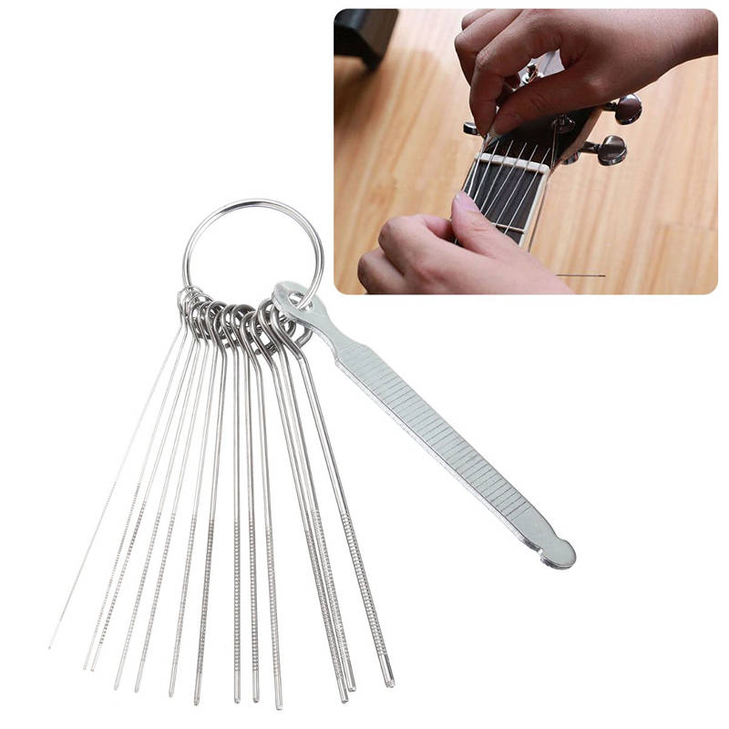 Guitar Nut Slotting File Kit Saw Rods Slot Filing Set Luthier Guitar Repair Tool