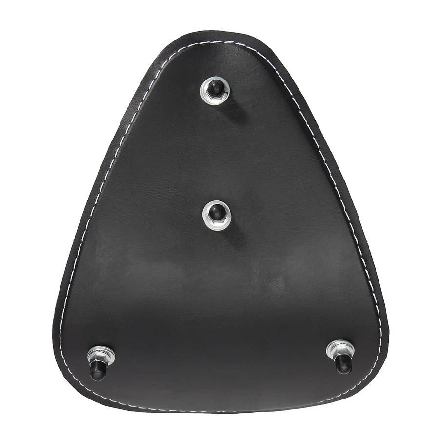 Motorcycle 3inch Leather Spring Solo Bracket Seat For Harley Chopper Bobber Custom