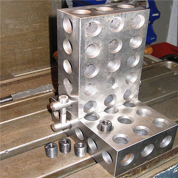 2pcs 1x2x3 Inch Blocks 23 Holes Parallel Clamping Block Milling Tool Precision 0.0001 Inch