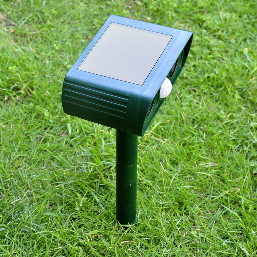 solar ultrasonic animal cat dog repeller