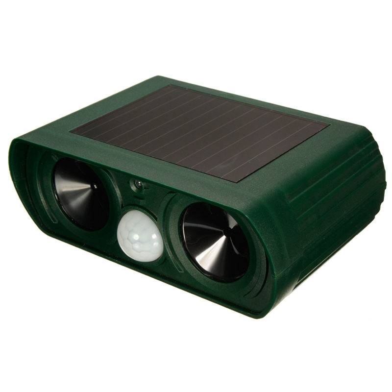 solar ultrasonic animal cat dog repeller
