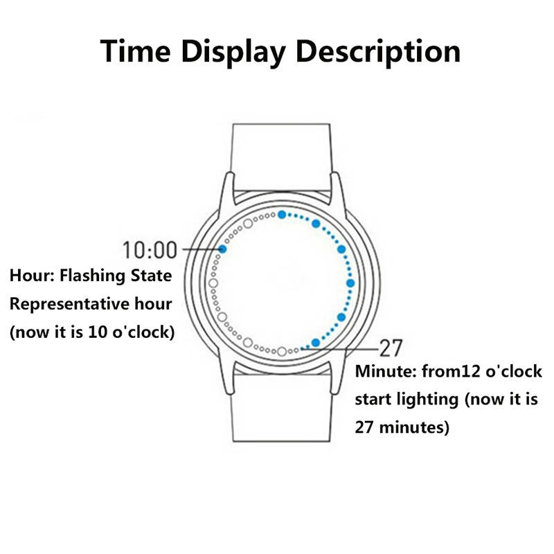 Touch Screen LED Watch