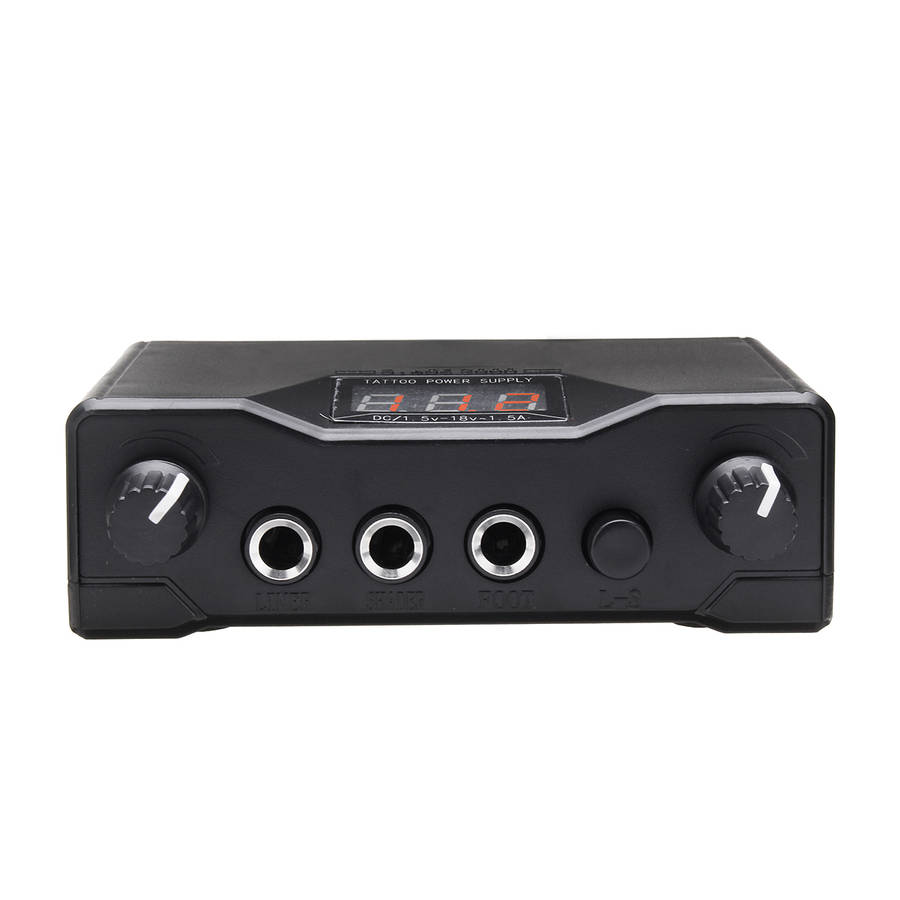AC 110V LCD Digital Dual Tattoo Power Supply for Tattoo Machine G un MK8 US
