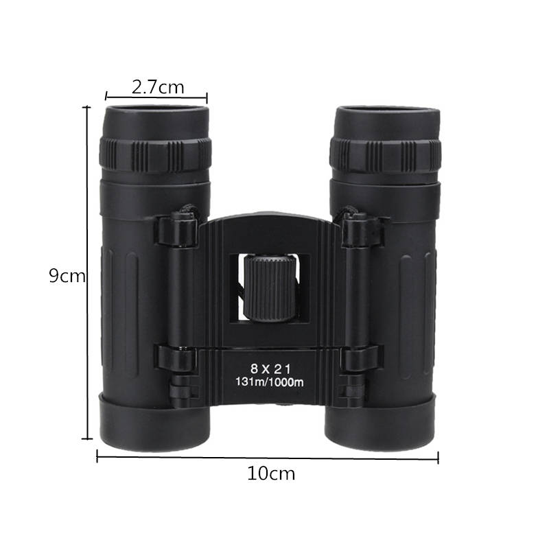Mini 8X21 Folding Roof Prism BINOCULARS FOR HIKING/CAMPING