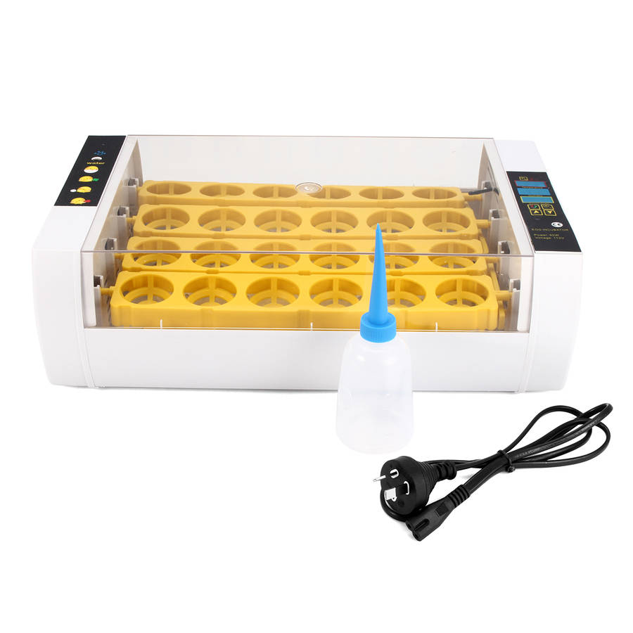 80W 24 Position Digital Mini Fully Automatic Poultry Incubator Eggs Poultry Hatcher US/EU Plug