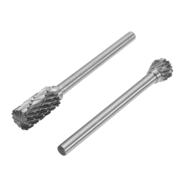 Wolike 10pcs 3mm Shank Tungsten Carbide Burr Rotary File Drill Bits Cutter