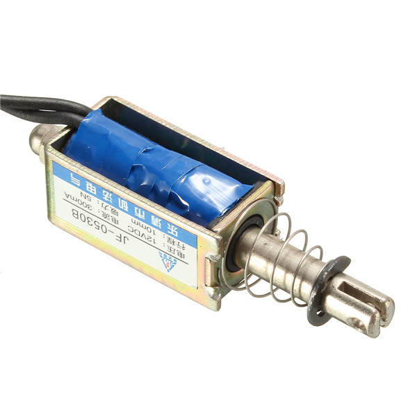 Excellway DC 12V 5N/10mm Push Pull Open Frame Mini Valve Solenoid Actuator Electromagnet