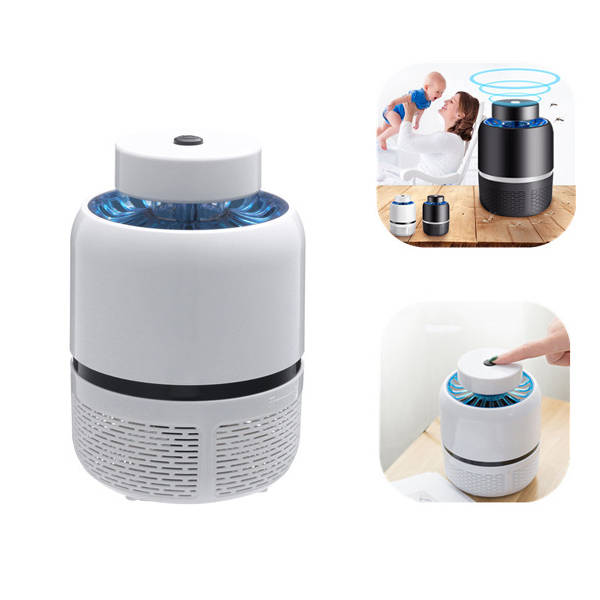 USB Powered White Black LED Mosquito Killer Night Lamp Fly Bug Insect Zapper AC220V