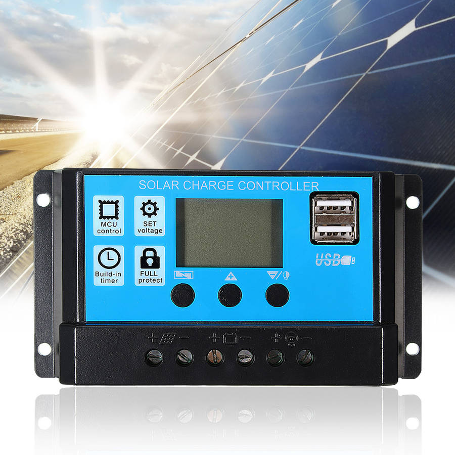 PMW 10/20/30A 12/24V LCD Solar Charge Controller
