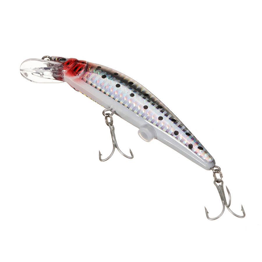 ZANLURE 1pc 12.5cm 40g USB Rechargeable Swimbait Twitching LED Fishing Lure Lifelike Hard Bait